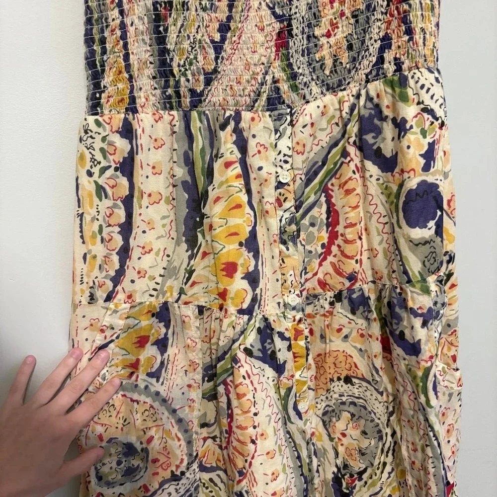 colorful Boho American Eagle Maxi dress with pockets!! - Picture 4 of 7